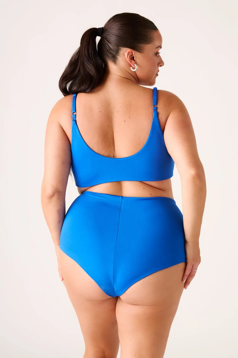 The High-Waisted Surf Bottom - Cobalt Blue sold by Londre Bodywear product image thumbnail 5