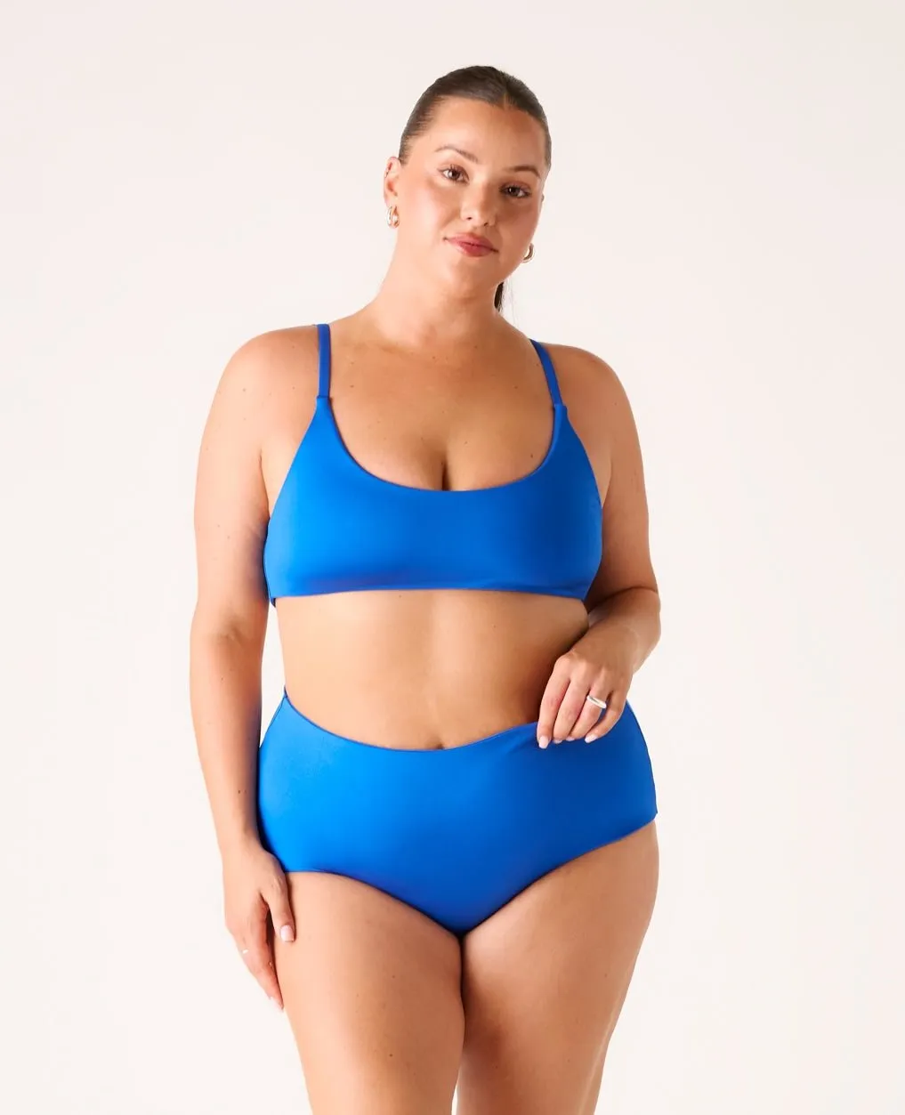 The High-Waisted Surf Bottom - Cobalt Blue sold by Londre Bodywear product image thumbnail 4