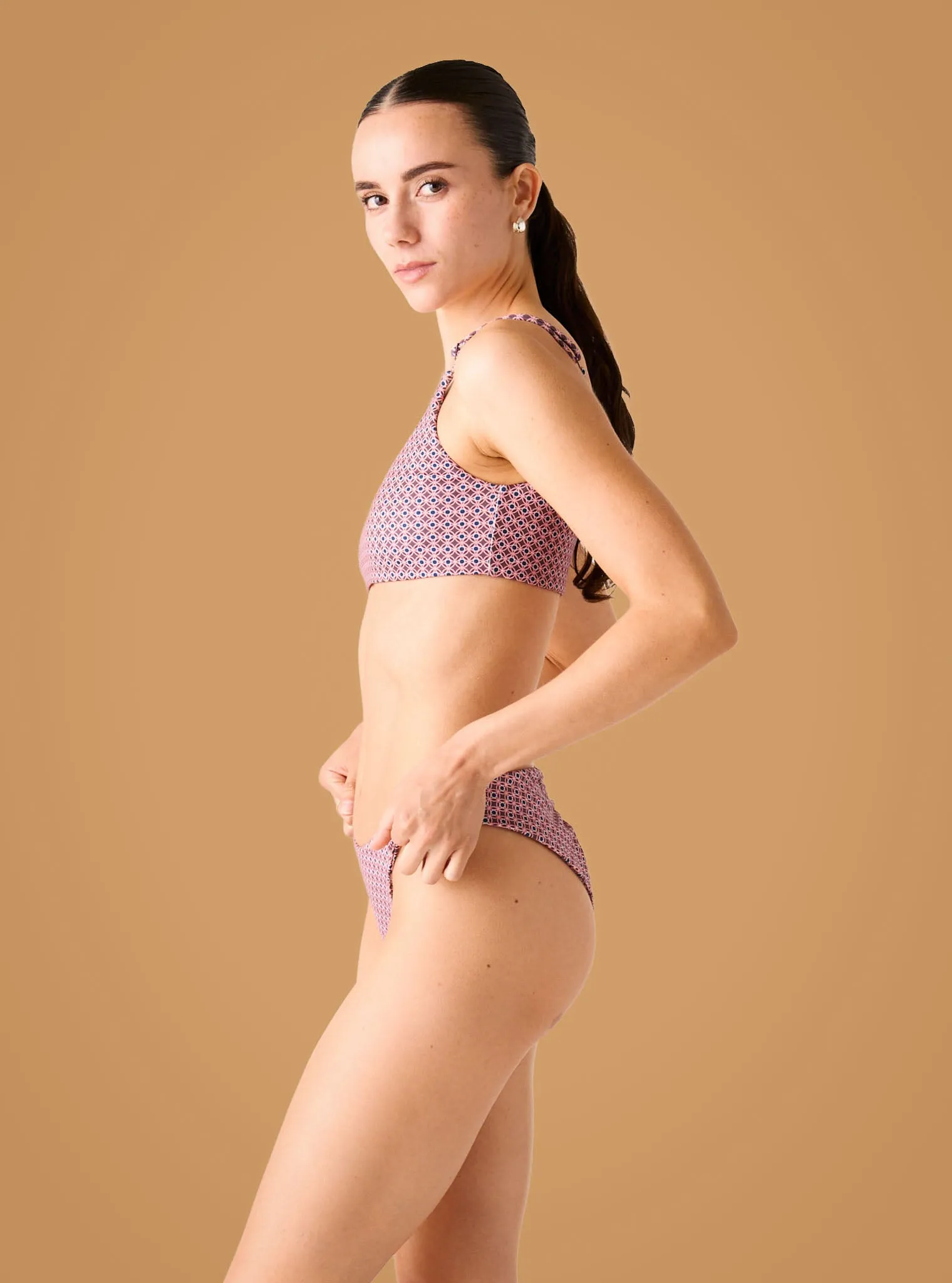 The Adjustable Bralette Top - Aegean Geo sold by Londre Bodywear product image thumbnail 2