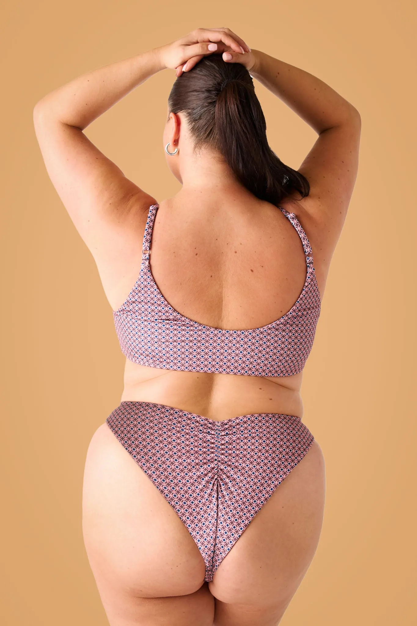 The Adjustable Bralette Top - Aegean Geo sold by Londre Bodywear product image thumbnail 4