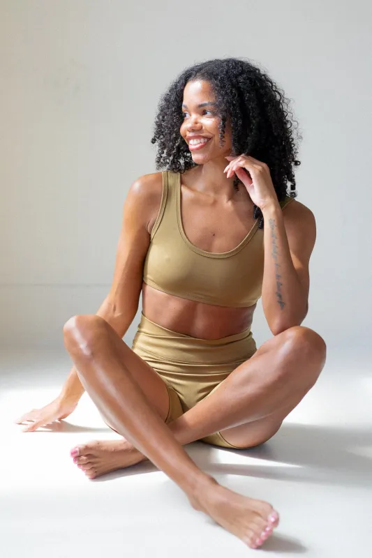 The Everyday Sports Bra - Olive Green made by Londre Bodywear