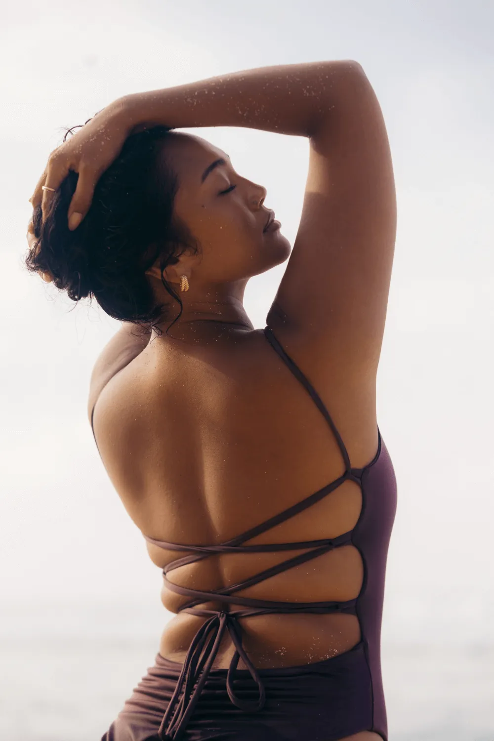 The Corset One Piece - Fig sold by Londre Bodywear product image thumbnail 3