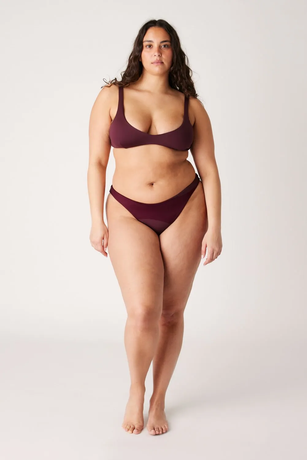 The Sleek Scrunch Bottoms - Dark Cherry sold by Londre Bodywear product image thumbnail 3