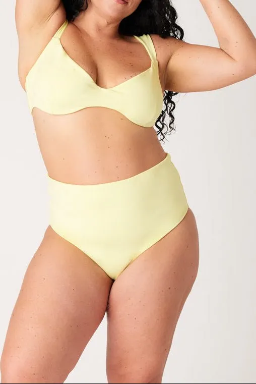 The High-Waisted Scrunch Bottoms - Butter Yellow sold by Londre Bodywear product image thumbnail 3