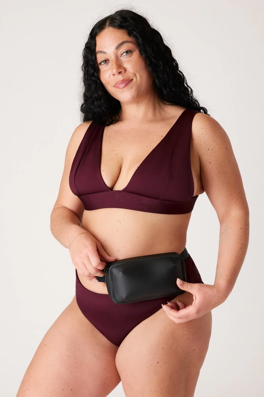 The New Classic Top - Dark Cherry sold by Londre Bodywear product image thumbnail 5