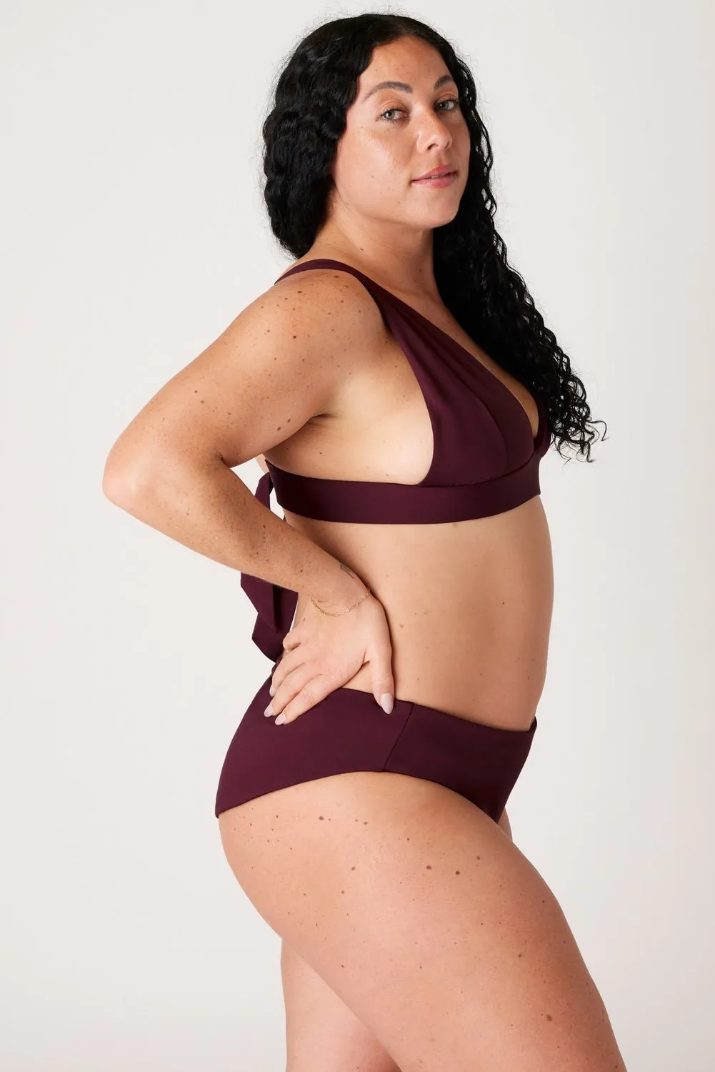 The New Classic Top - Dark Cherry sold by Londre Bodywear product image thumbnail 2
