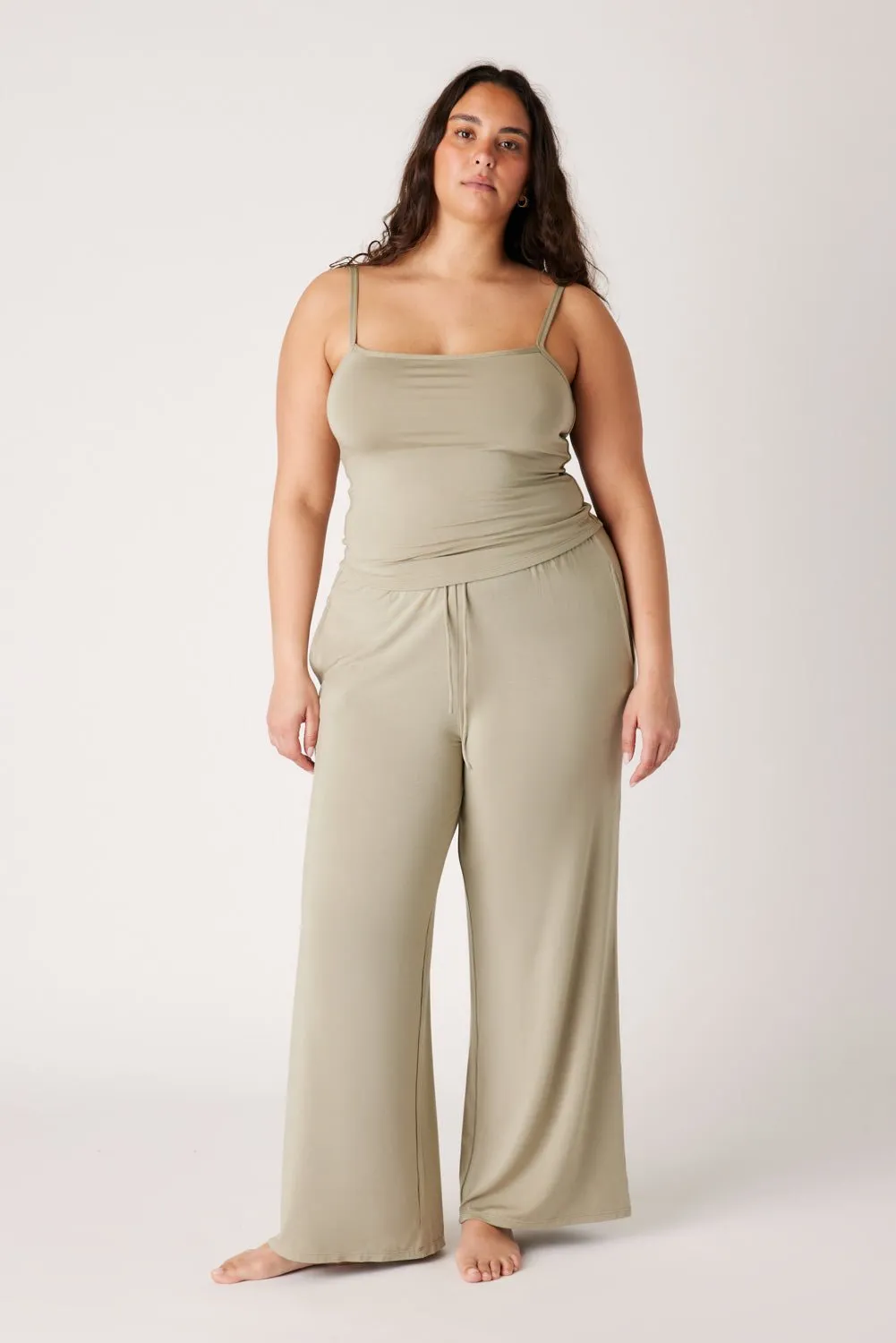 The Cool-Comf Lounge Chill Pant - Olive Taupe sold by Londre Bodywear