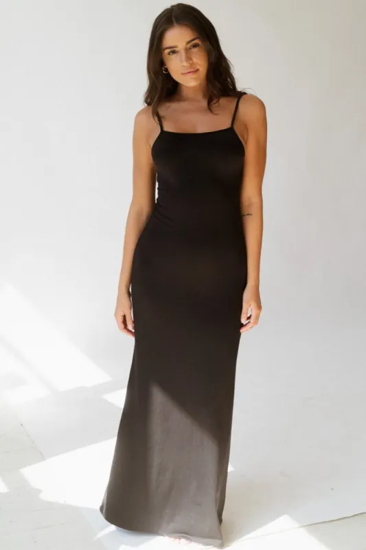 The Only Long Dress - Matte Black sold by Londre Bodywear