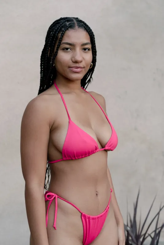 The Triangle Top - Fuego Pink sold by Londre Bodywear