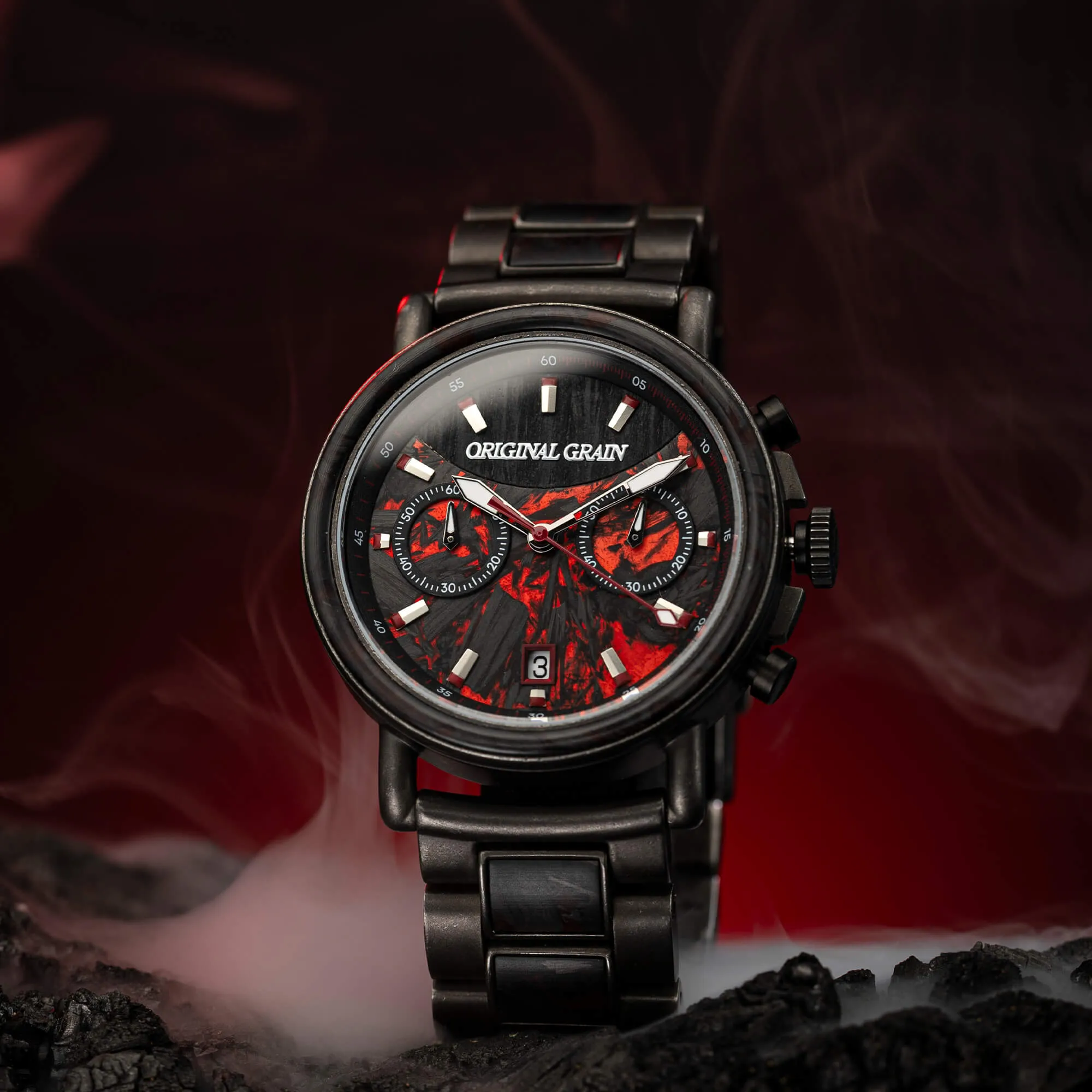Forest Fire Red Chrono 44mm sold by Original Grain product image thumbnail 2