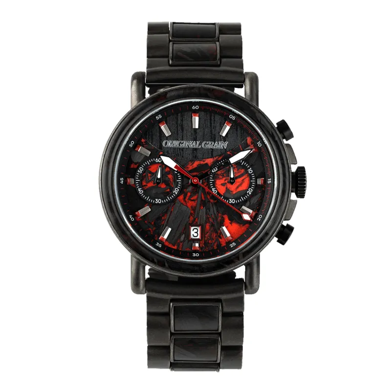 Forest Fire Red Chrono 44mm sold by Original Grain