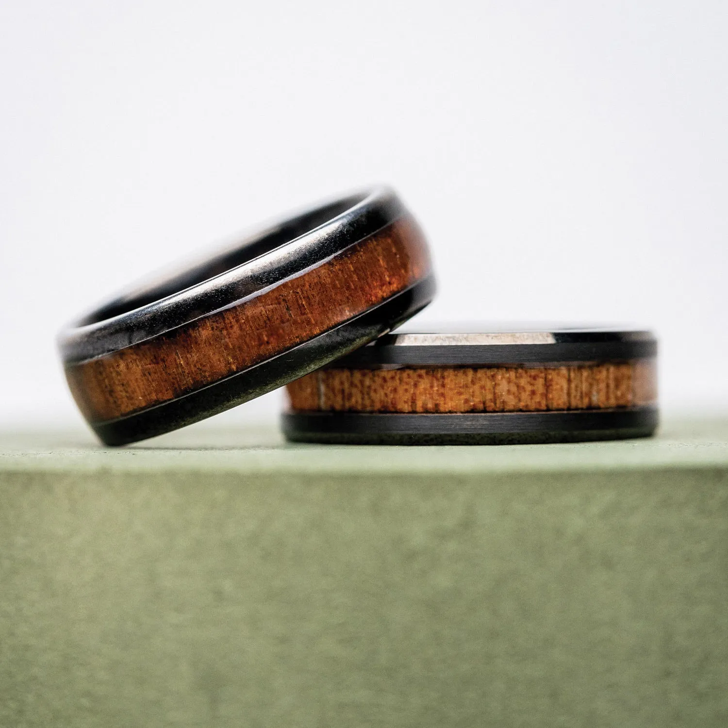 Koa Stonewashed Single Barrel Ring sold by Original Grain product image thumbnail 5