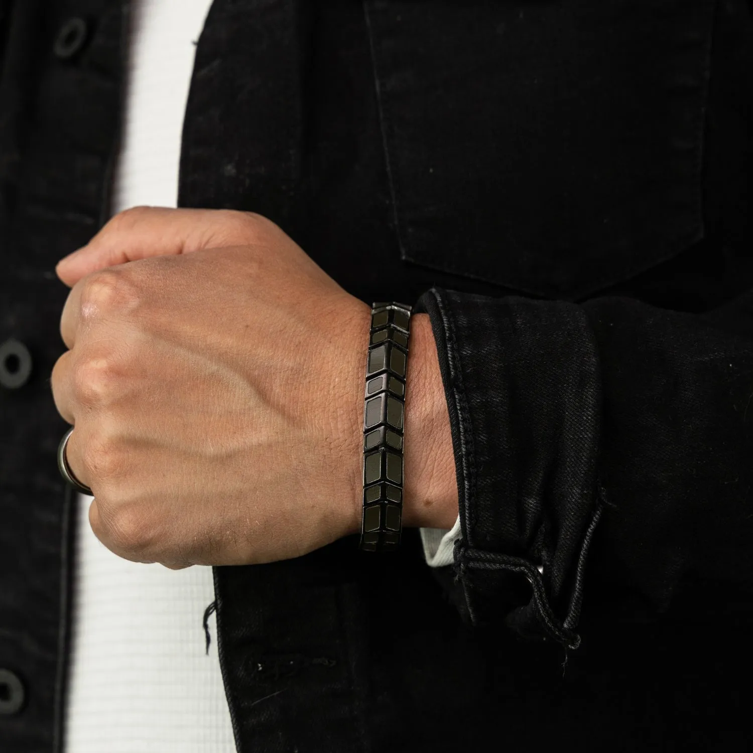 Military Stonewashed Arrow Bracelet sold by Original Grain product image thumbnail 2