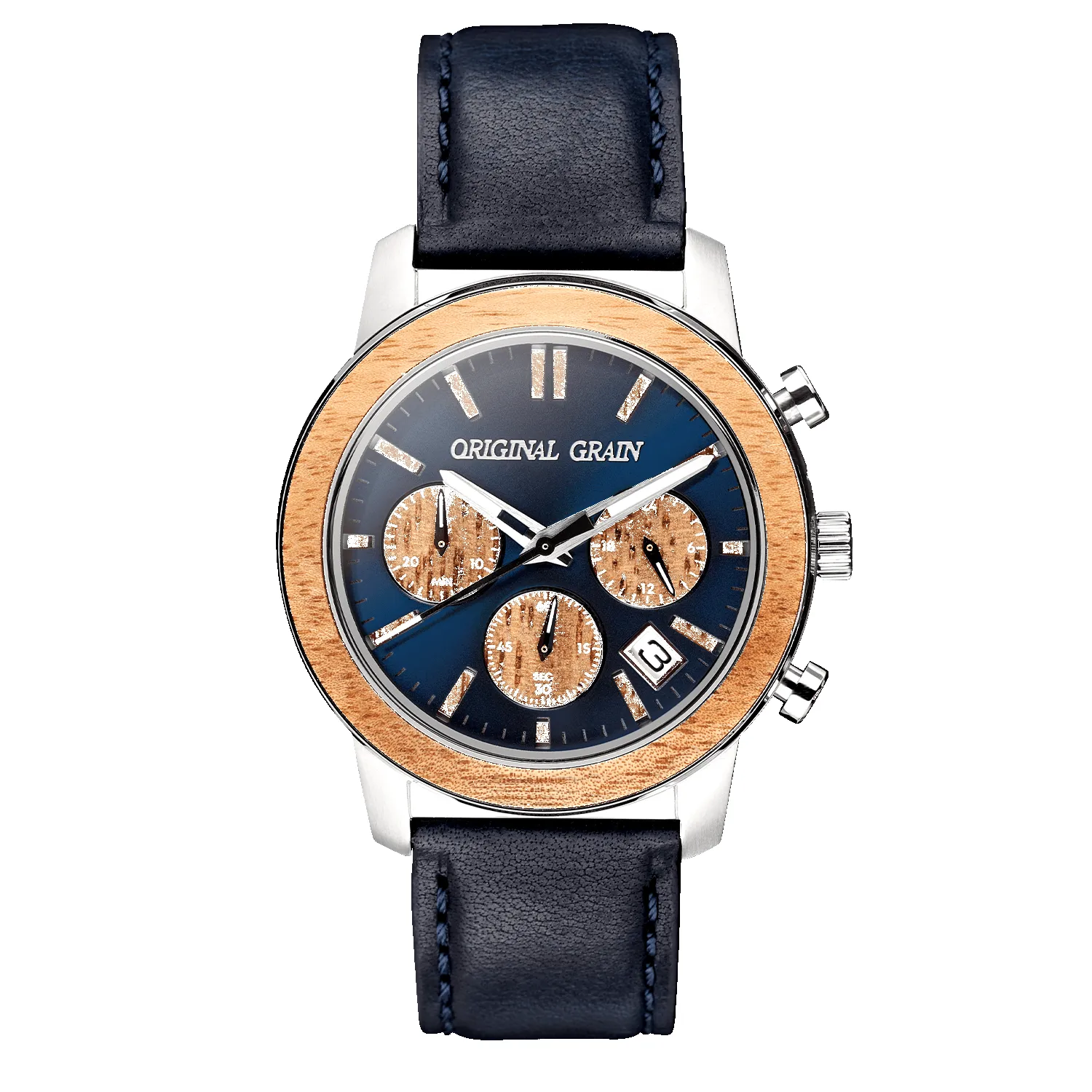 Koa Navy Barrel Chrono 42mm sold by Original Grain