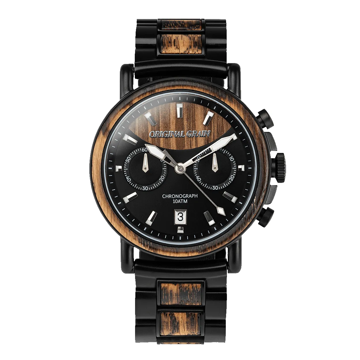 Charred Whiskey Black Dial Chrono 44mm sold by Original Grain