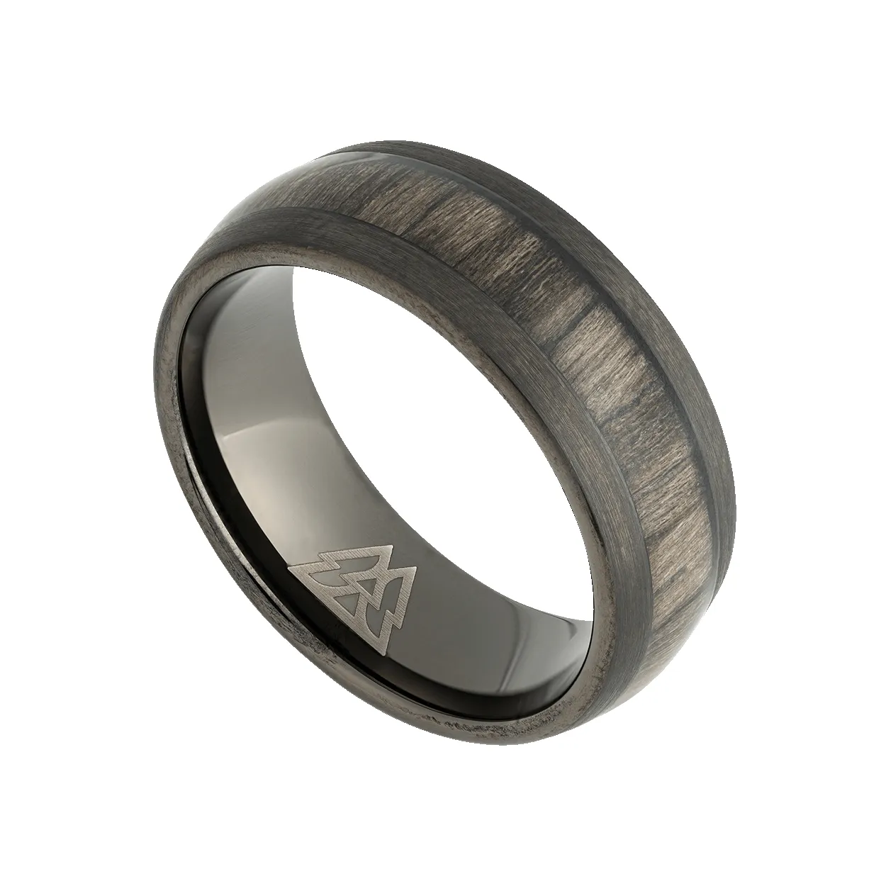 Military Gunmetal Single Barrel Ring sold by Original Grain