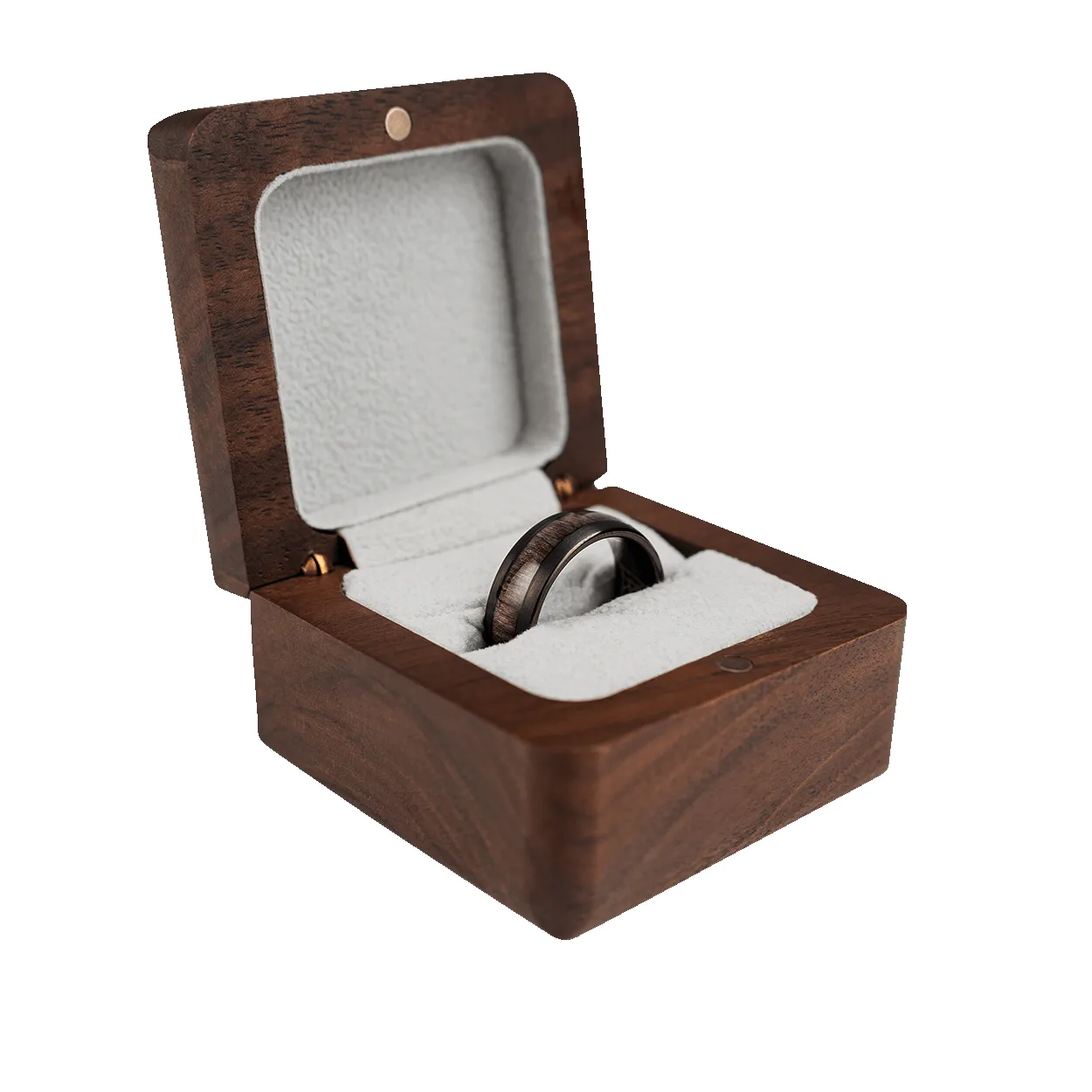 Military Gunmetal Single Barrel Ring sold by Original Grain product image thumbnail 2