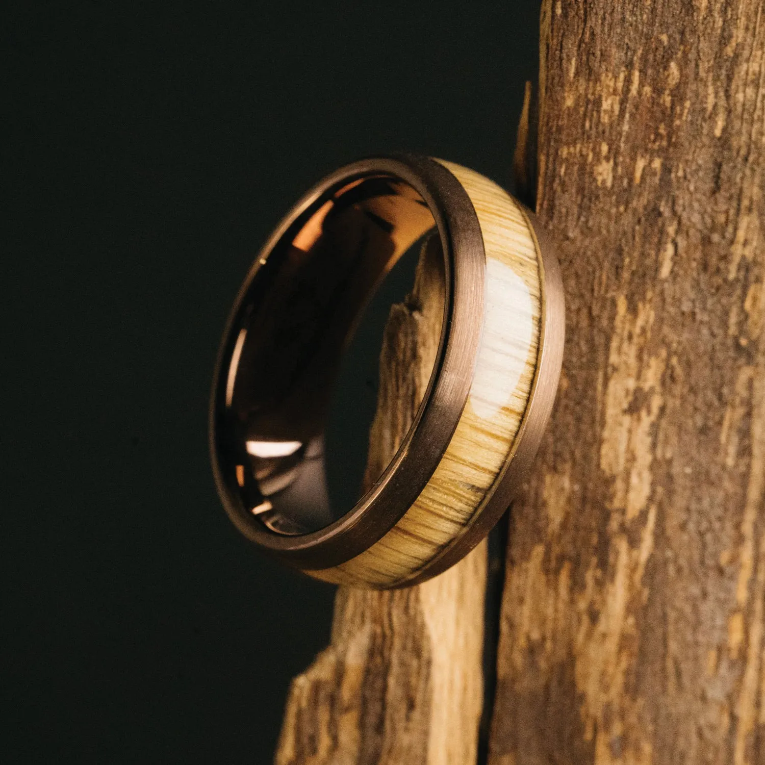 Whiskey Espresso Single Barrel Ring sold by Original Grain product image thumbnail 3