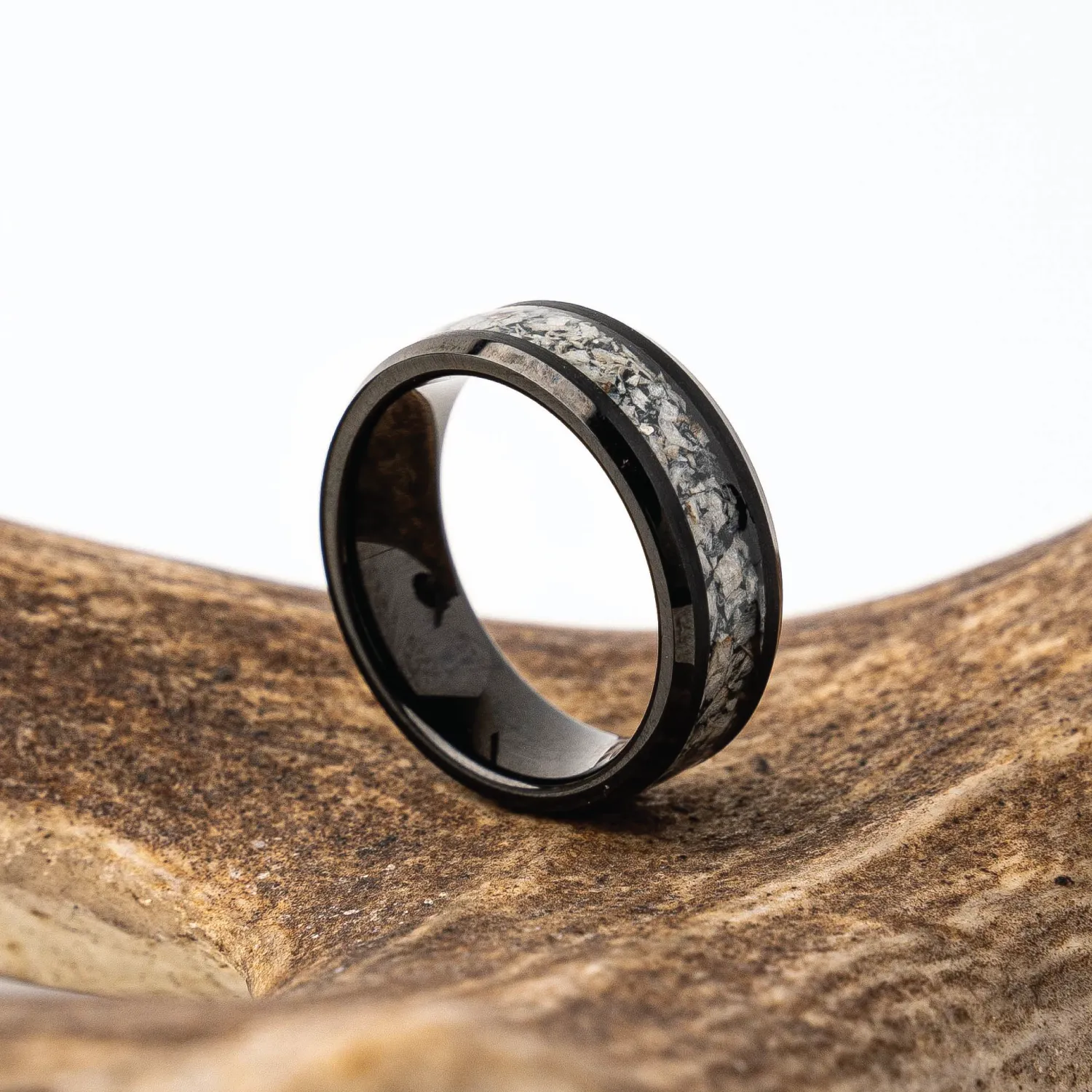 Deer Antler Single Barrel Ring sold by Original Grain product image thumbnail 3