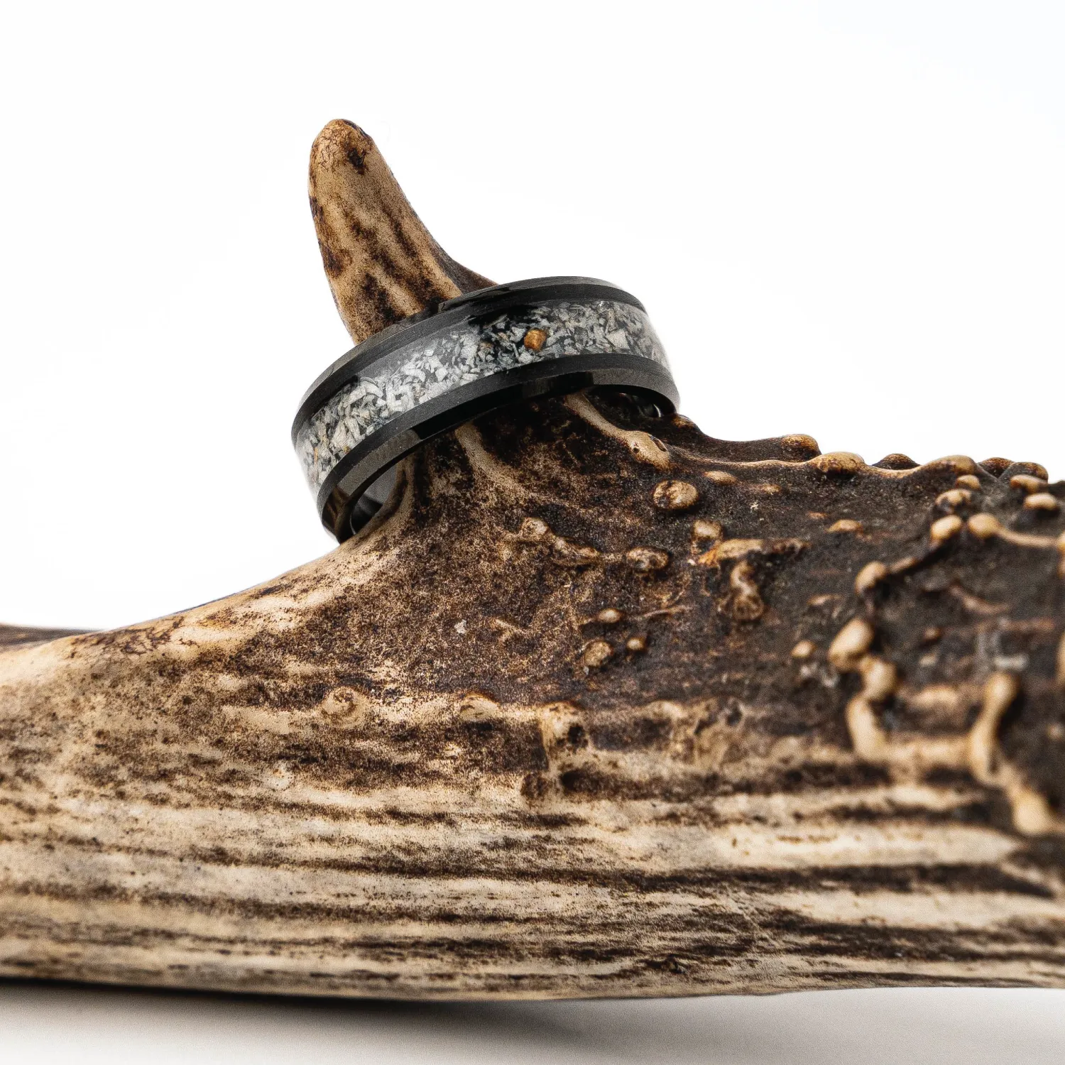 Deer Antler Single Barrel Ring sold by Original Grain product image thumbnail 5