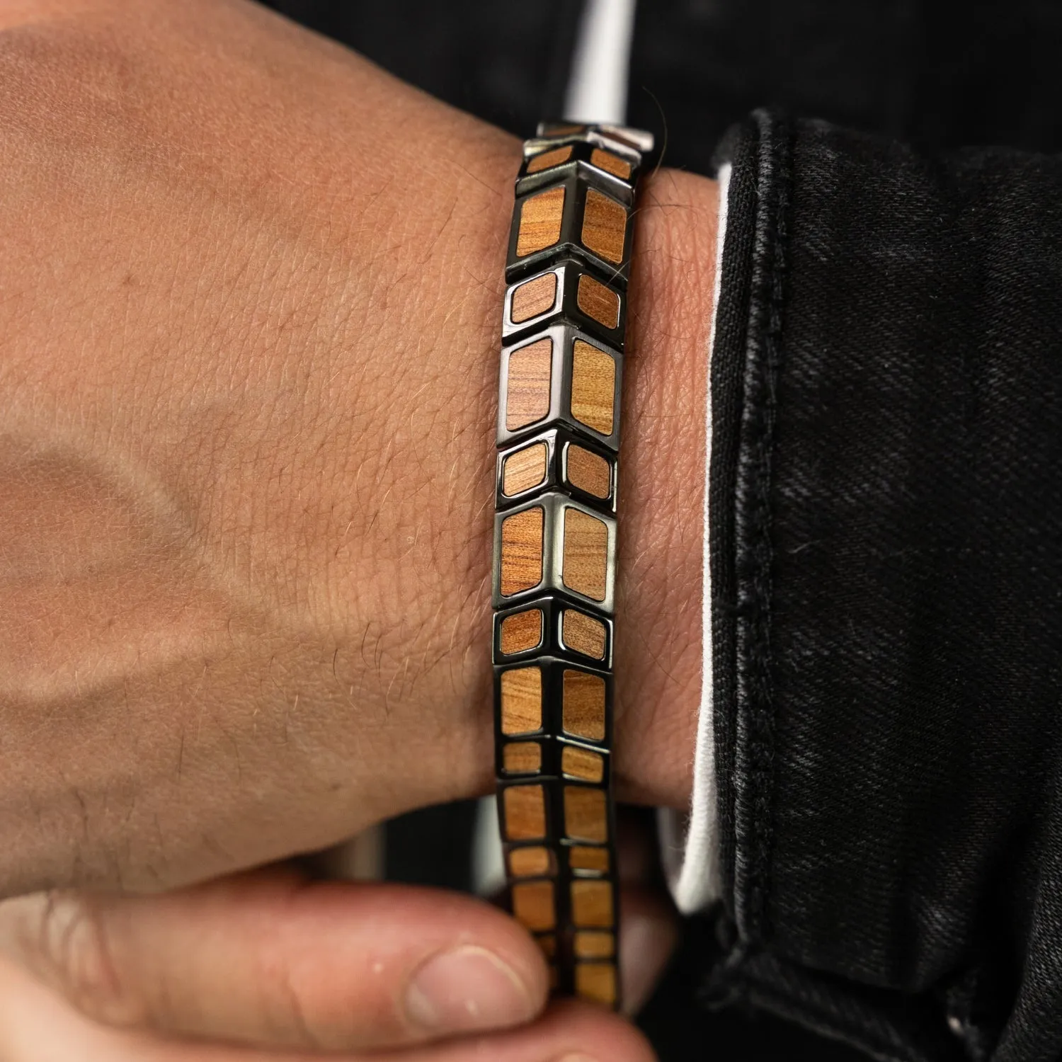 Koa Gunmetal Arrow Bracelet sold by Original Grain product image thumbnail 2
