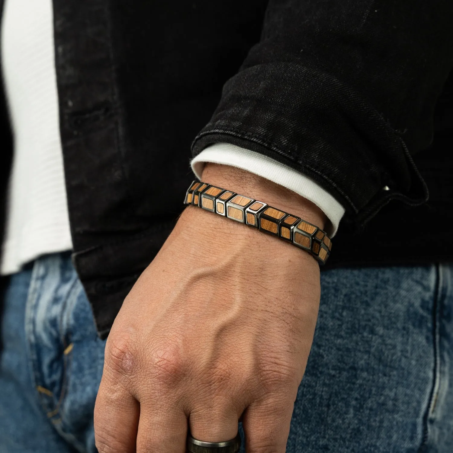 Koa Gunmetal Arrow Bracelet sold by Original Grain product image thumbnail 3