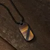 Tigers Eye Blackwood Pendant Necklace sold by Original Grain