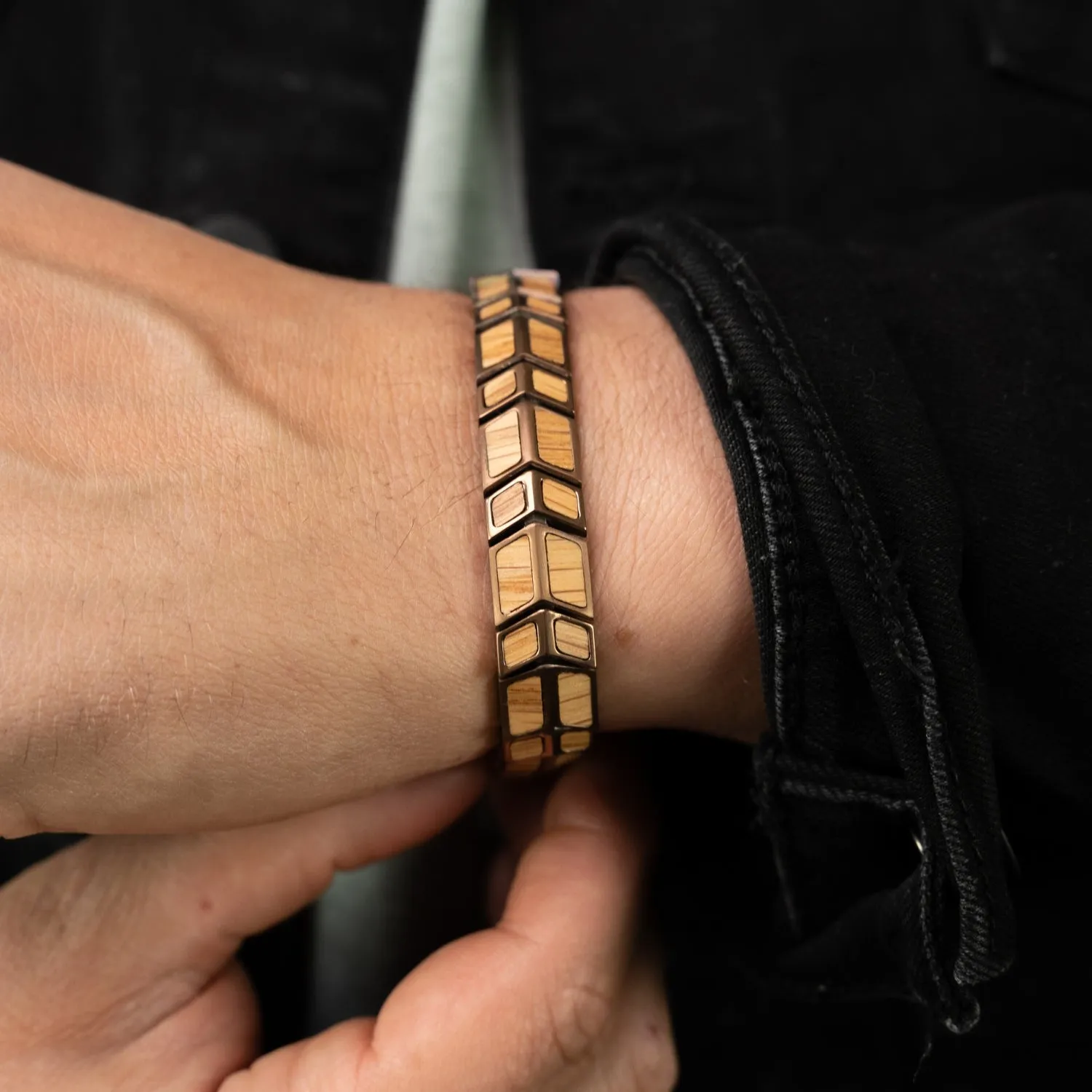 Whiskey Espresso Arrow Bracelet sold by Original Grain product image thumbnail 2