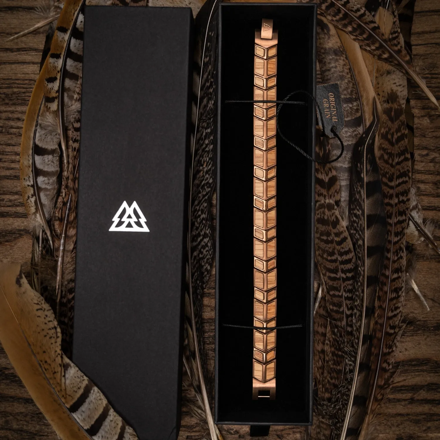 Whiskey Espresso Arrow Bracelet sold by Original Grain product image thumbnail 4