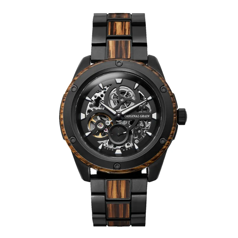 Whiskey Black Rugged Automatic 44mm sold by Original Grain