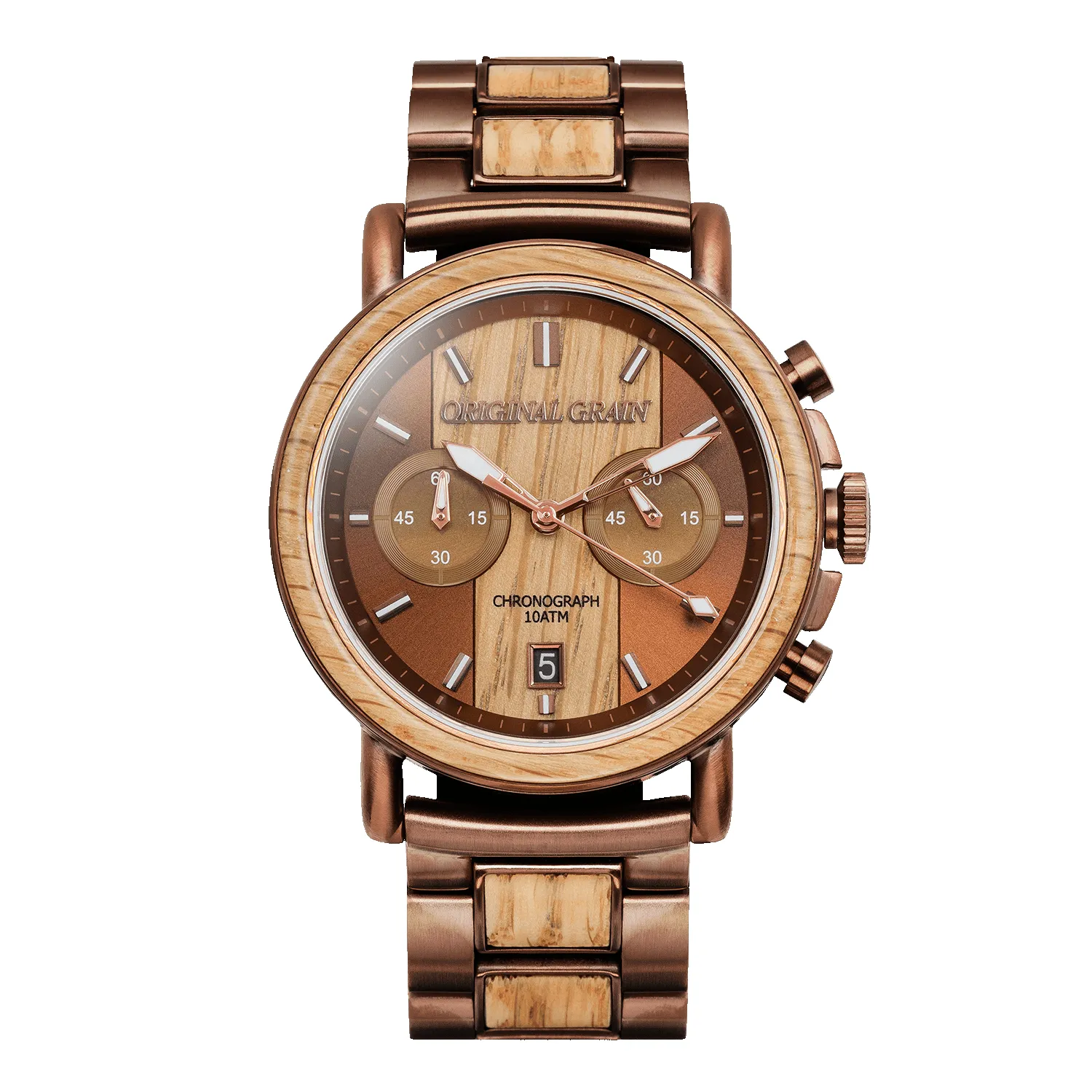 Whiskey Espresso Chrono 44mm sold by Original Grain