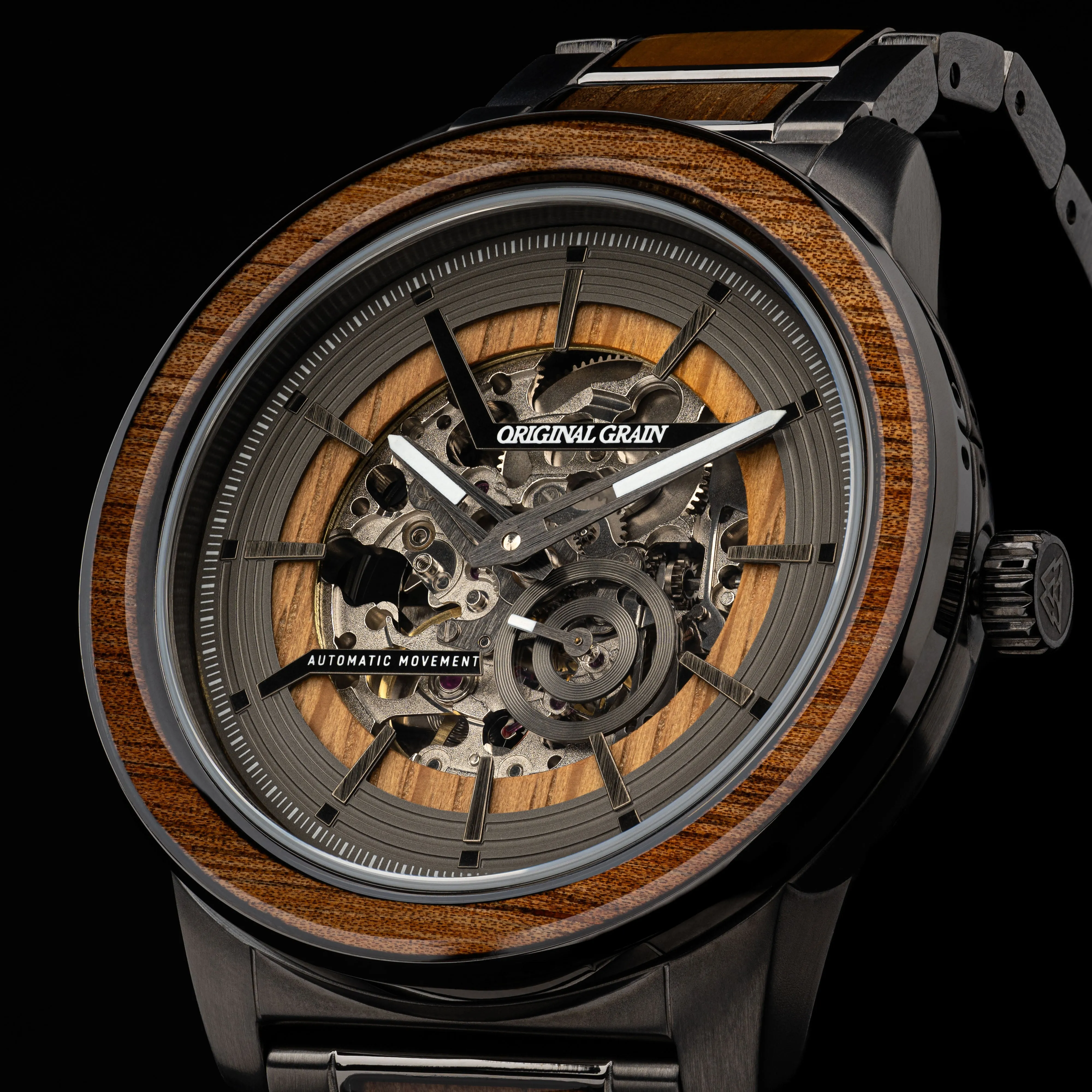 Koa Gunmetal Barrel Automatic 46mm sold by Original Grain product image thumbnail 2