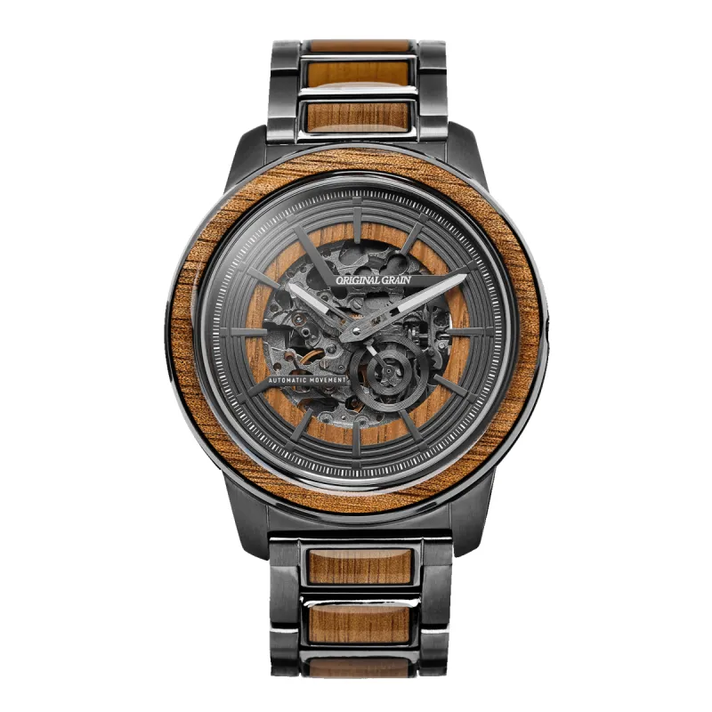 Koa Gunmetal Barrel Automatic 46mm sold by Original Grain