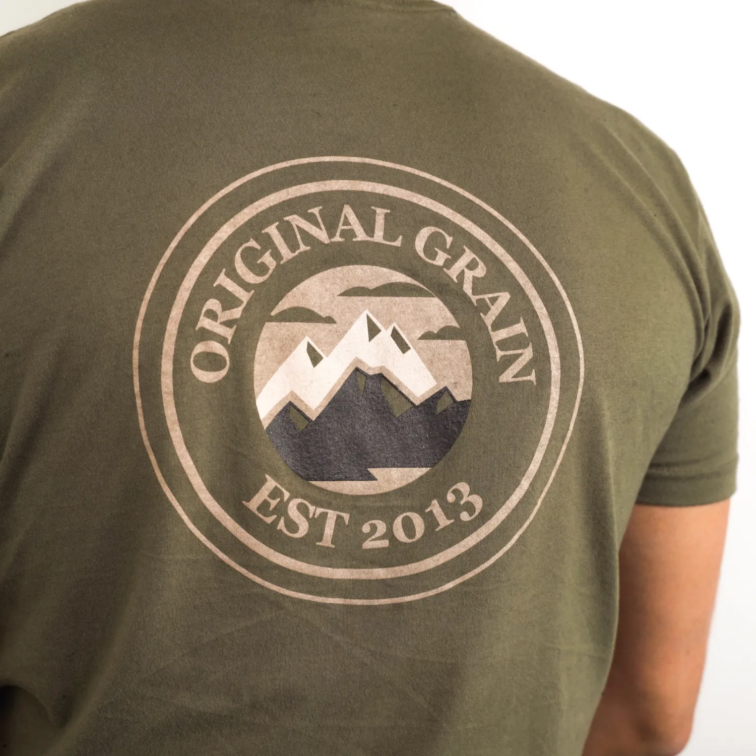 Olive Original Grain T-Shirt sold by Original Grain product image thumbnail 3