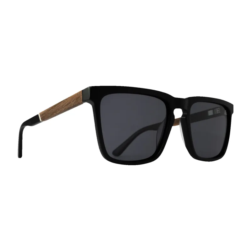 Revival Walnut Matte Black Sunglass sold by Original Grain