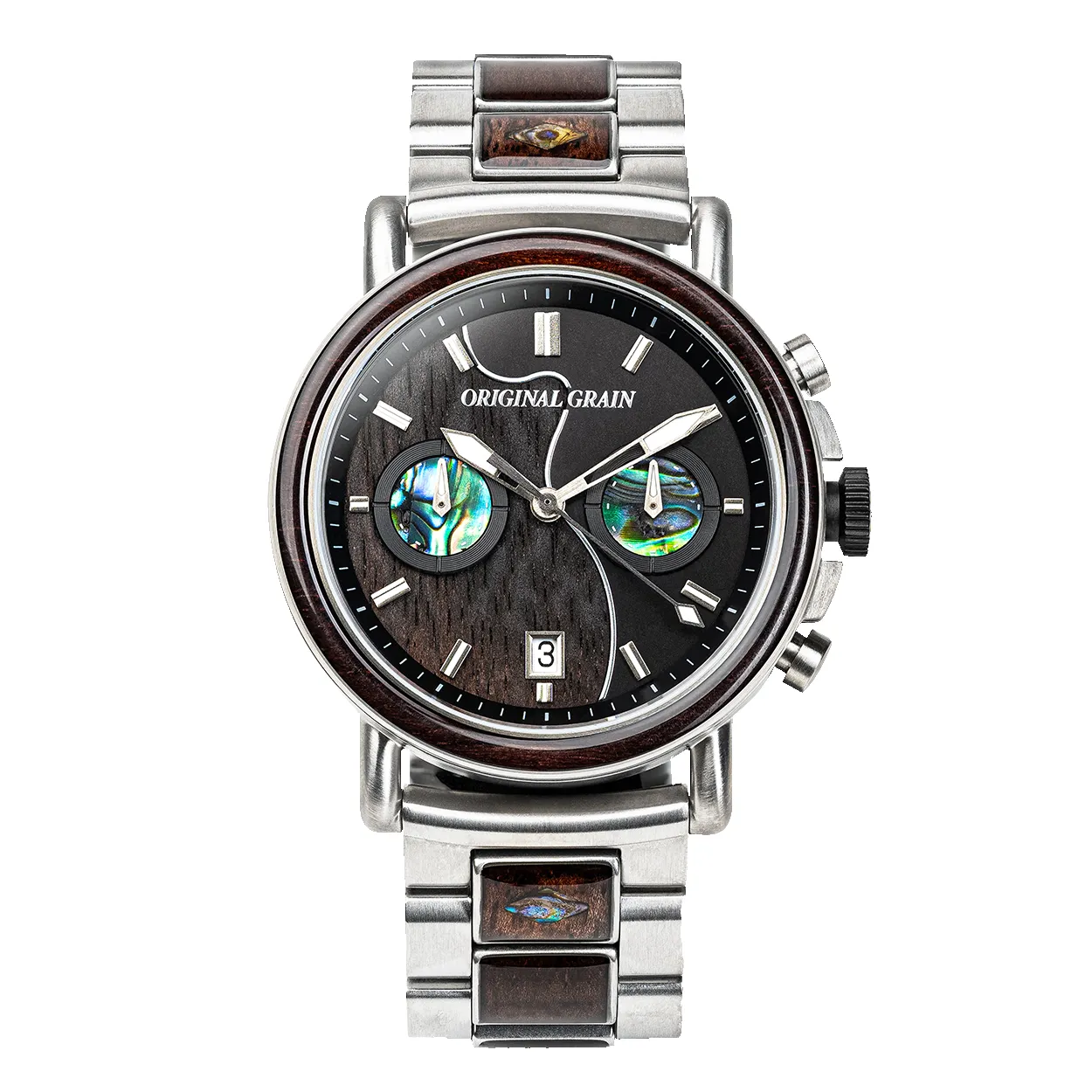 OG Guitar Ebony Chrono 44mm sold by Original Grain