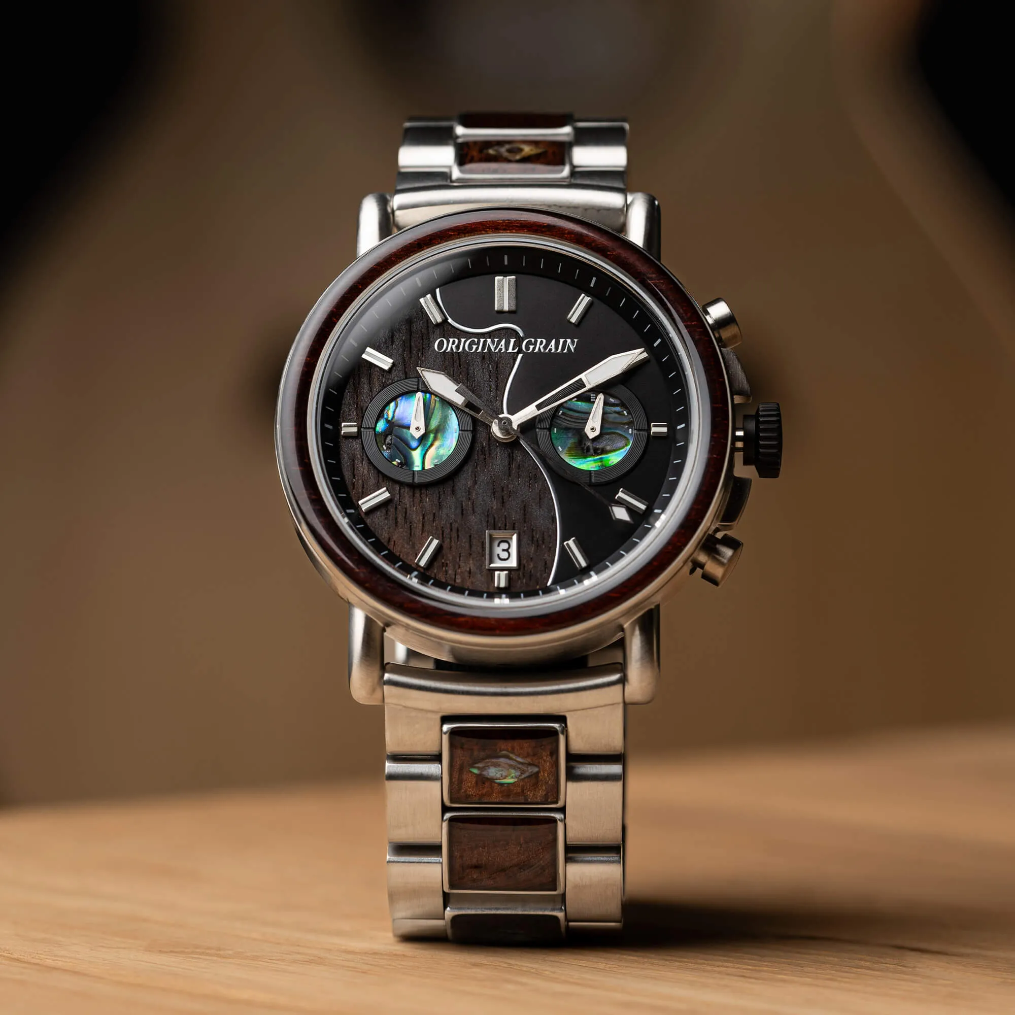 OG Guitar Ebony Chrono 44mm sold by Original Grain product image thumbnail 2