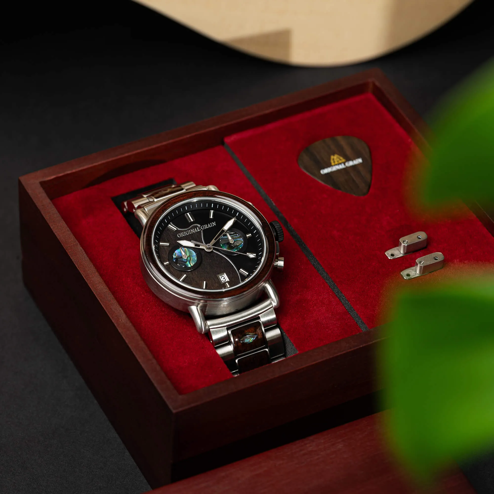 OG Guitar Ebony Chrono 44mm sold by Original Grain product image thumbnail 5