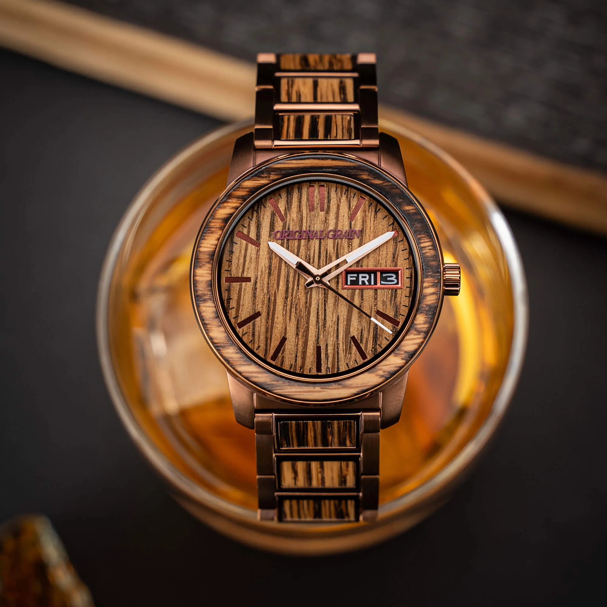 Whiskey Charred Espresso Barrel 42mm sold by Original Grain product image thumbnail 4