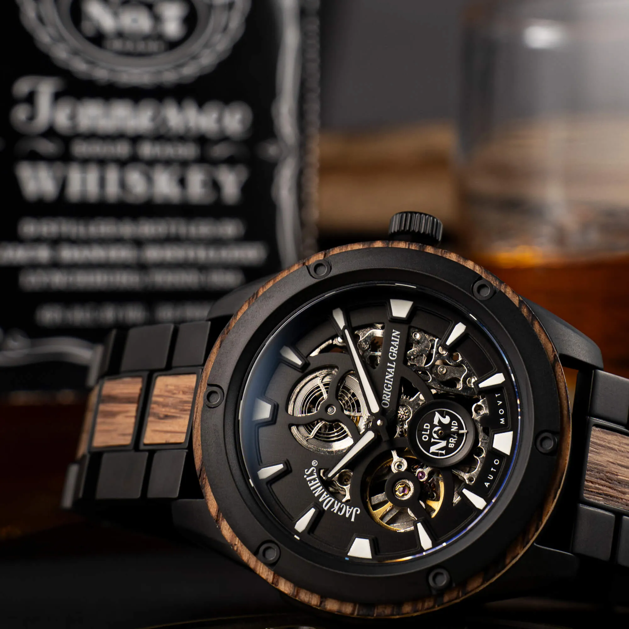 Jack Daniel's Rugged Auto 44mm sold by Original Grain product image thumbnail 4