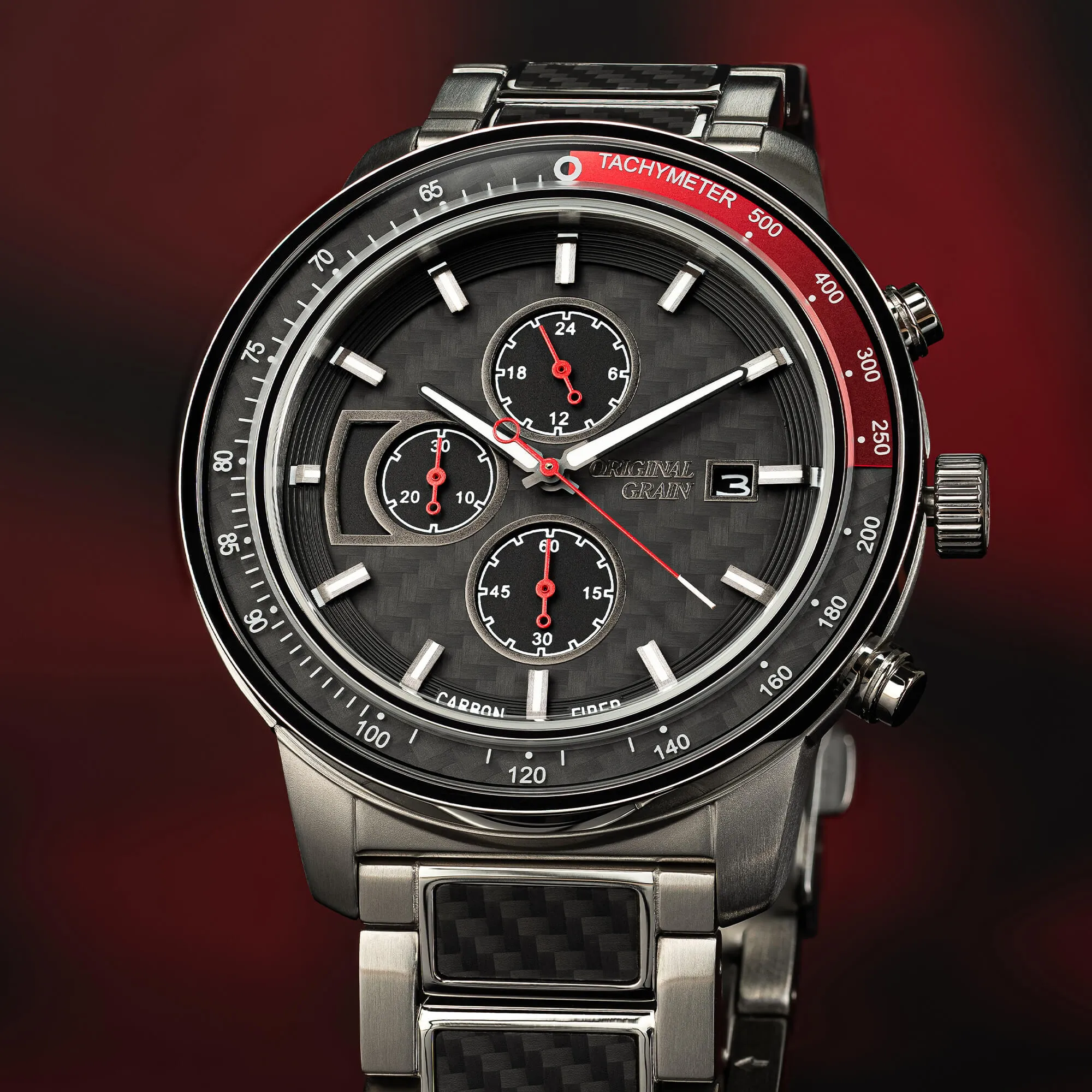 Carbon Fiber Silver 45mm sold by Original Grain product image thumbnail 5