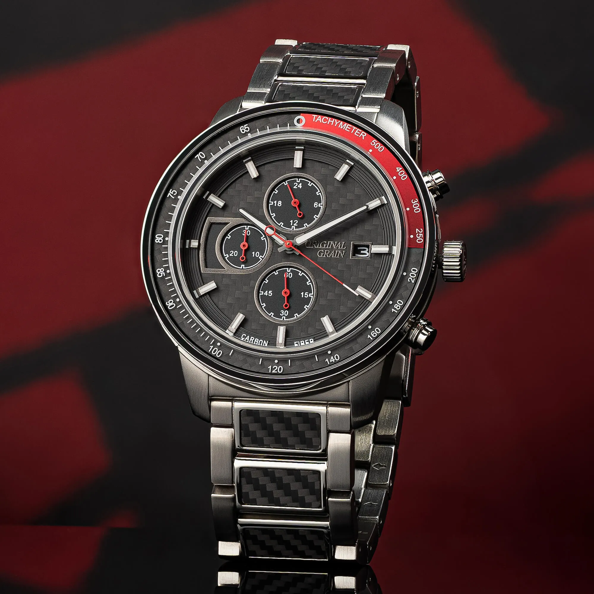 Carbon Fiber Silver 45mm sold by Original Grain product image thumbnail 2