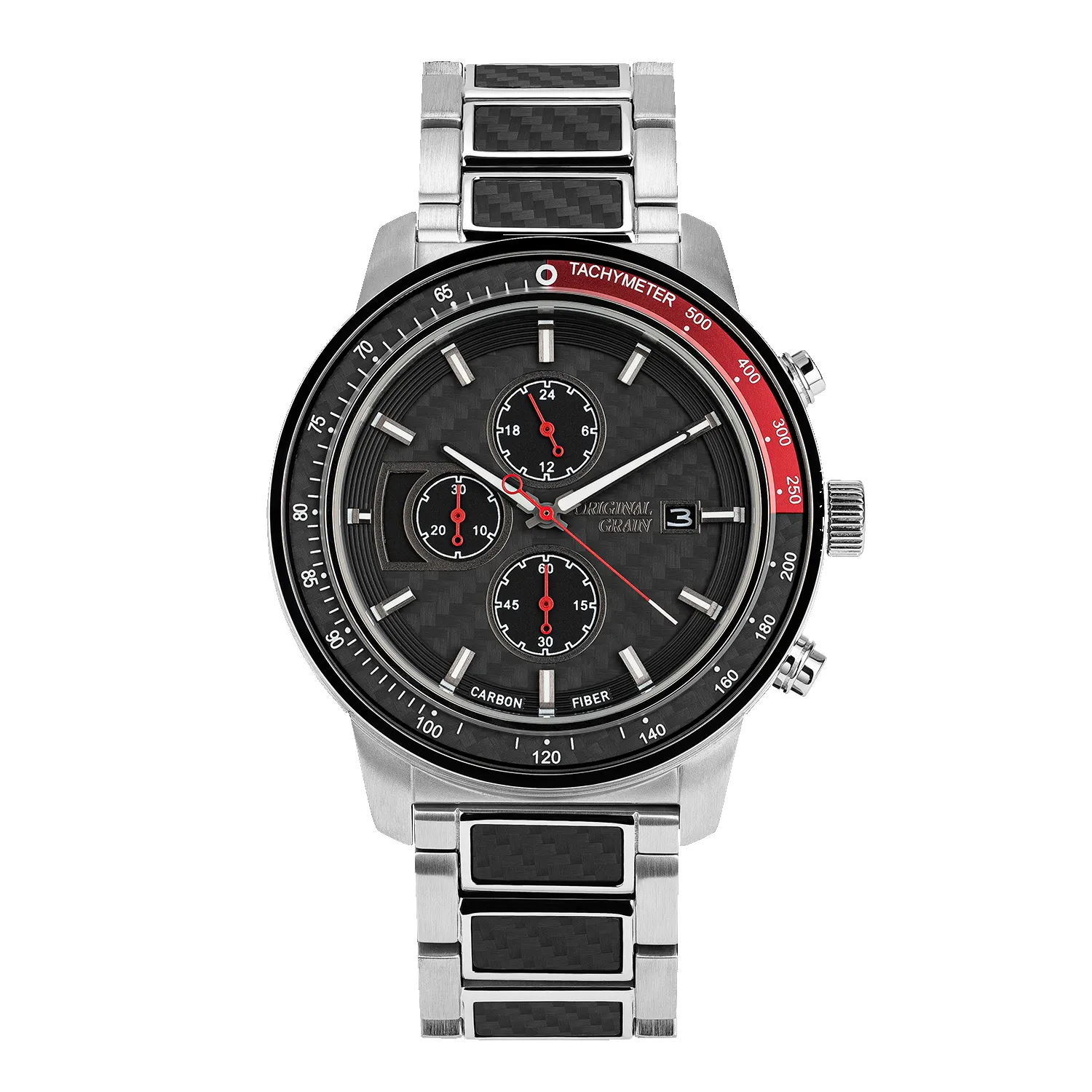 Carbon Fiber Silver 45mm sold by Original Grain