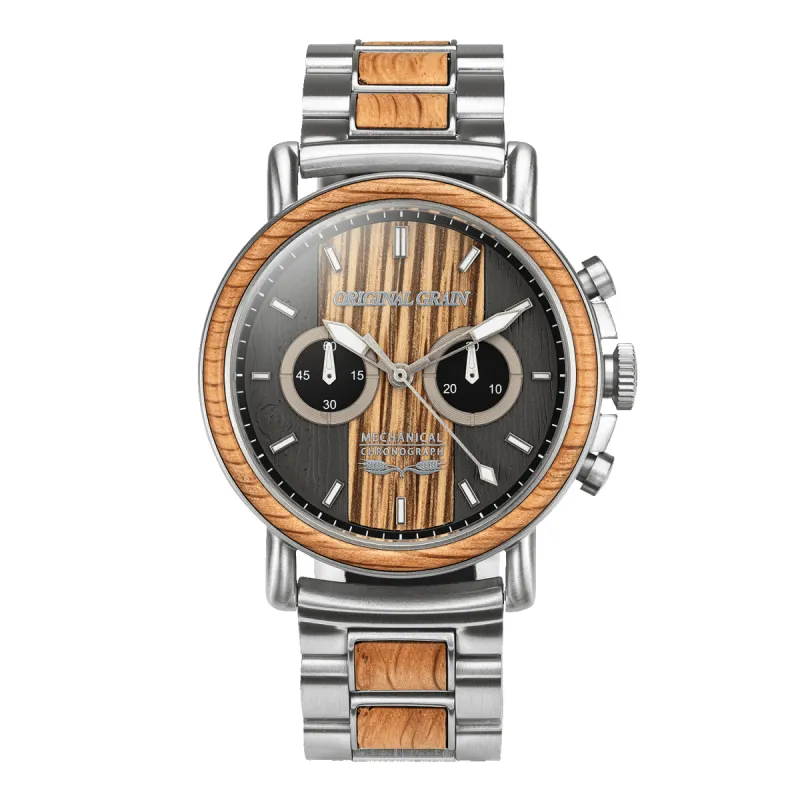 Brewmaster Silver Mechanical Chrono 44mm sold by Original Grain