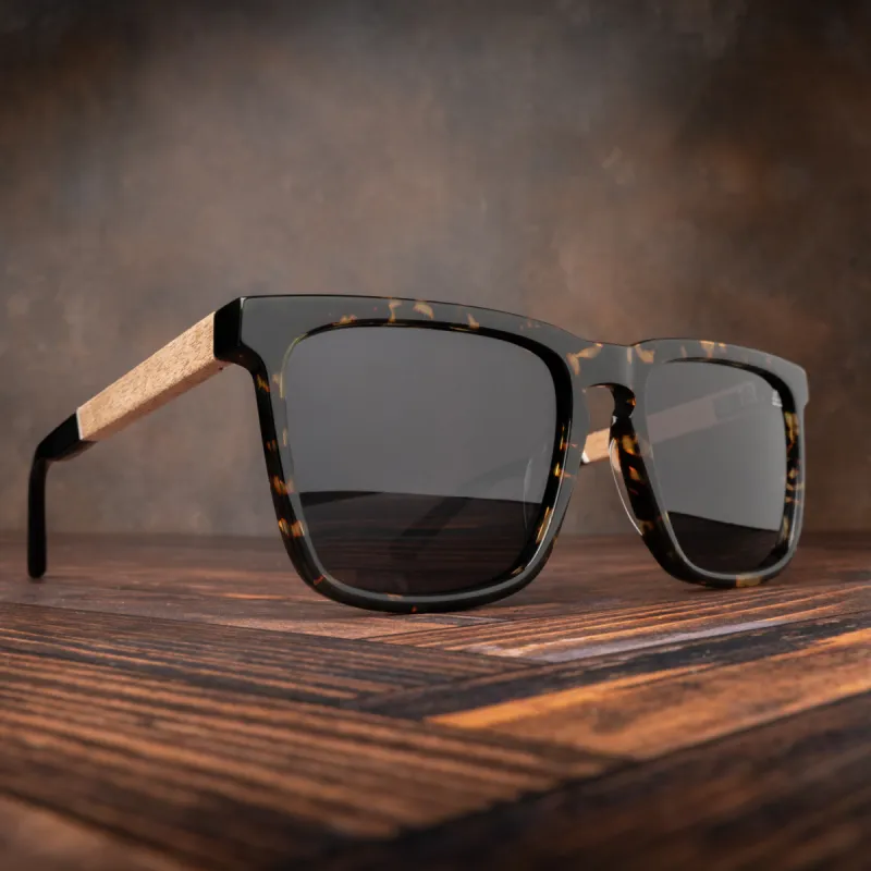 Revival Walnut Tortious Sunglass sold by Original Grain