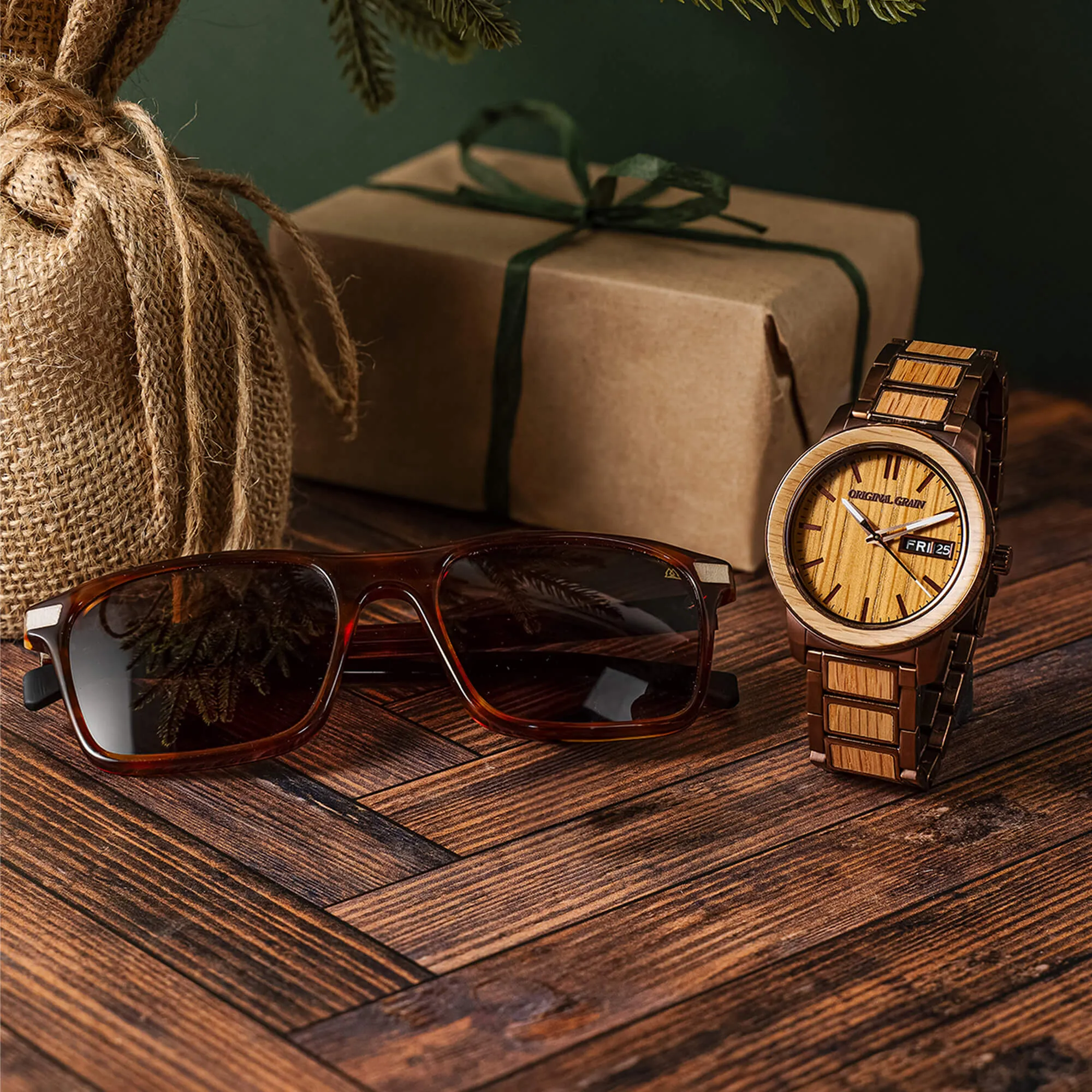 Whiskey Barrel 42mm Sunglass Tortoise Bundle sold by Original Grain product image thumbnail 3
