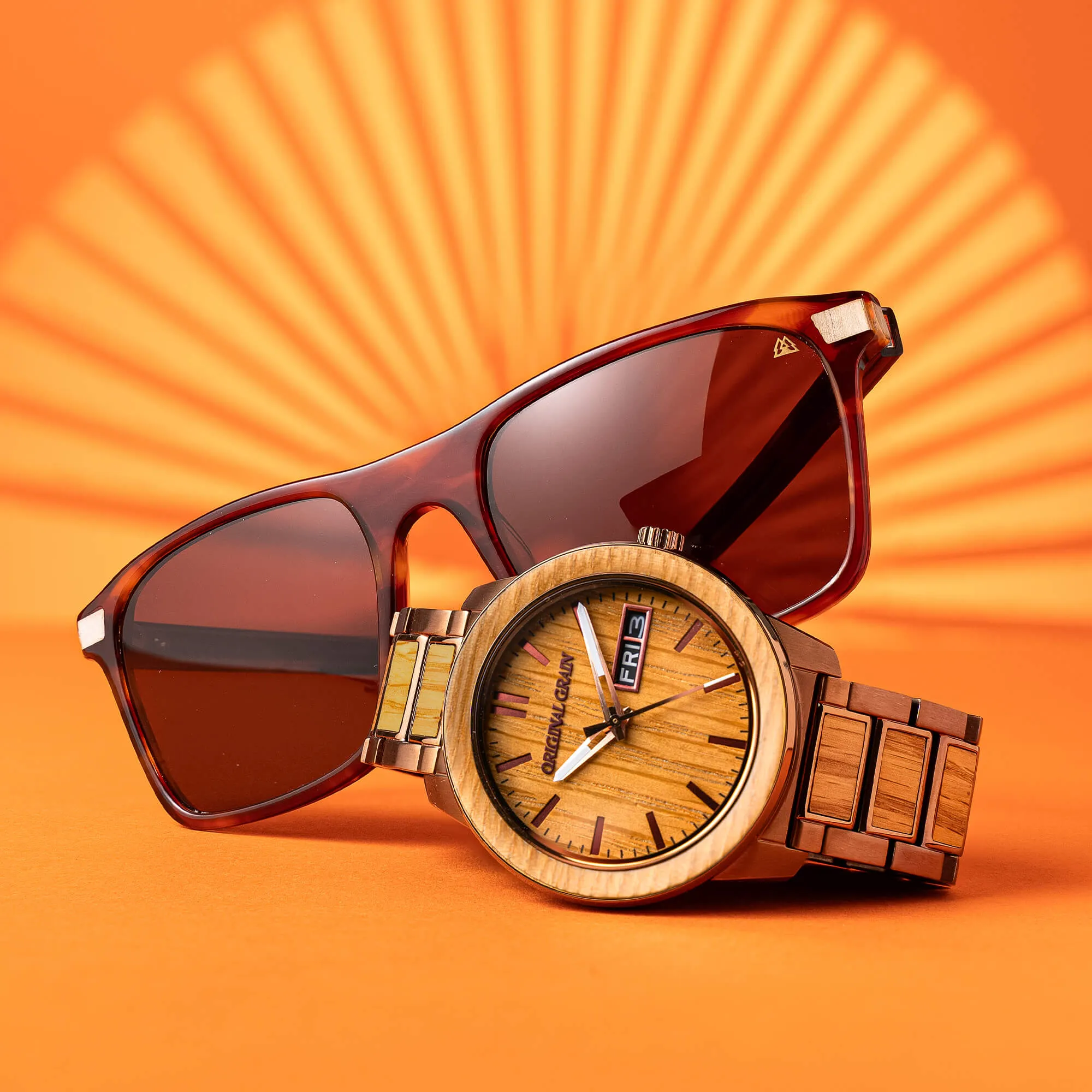 Whiskey Barrel 42mm Sunglass Tortoise Bundle sold by Original Grain product image thumbnail 2