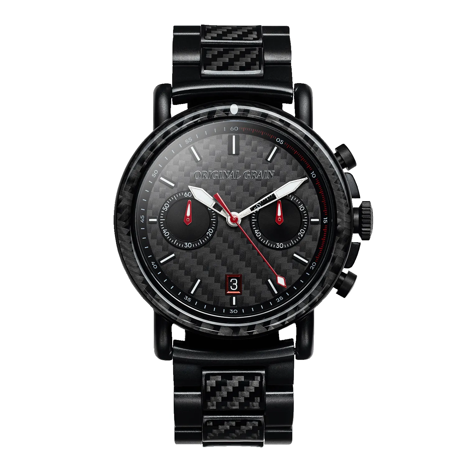 Carbon Fiber Black Chrono 44mm sold by Original Grain
