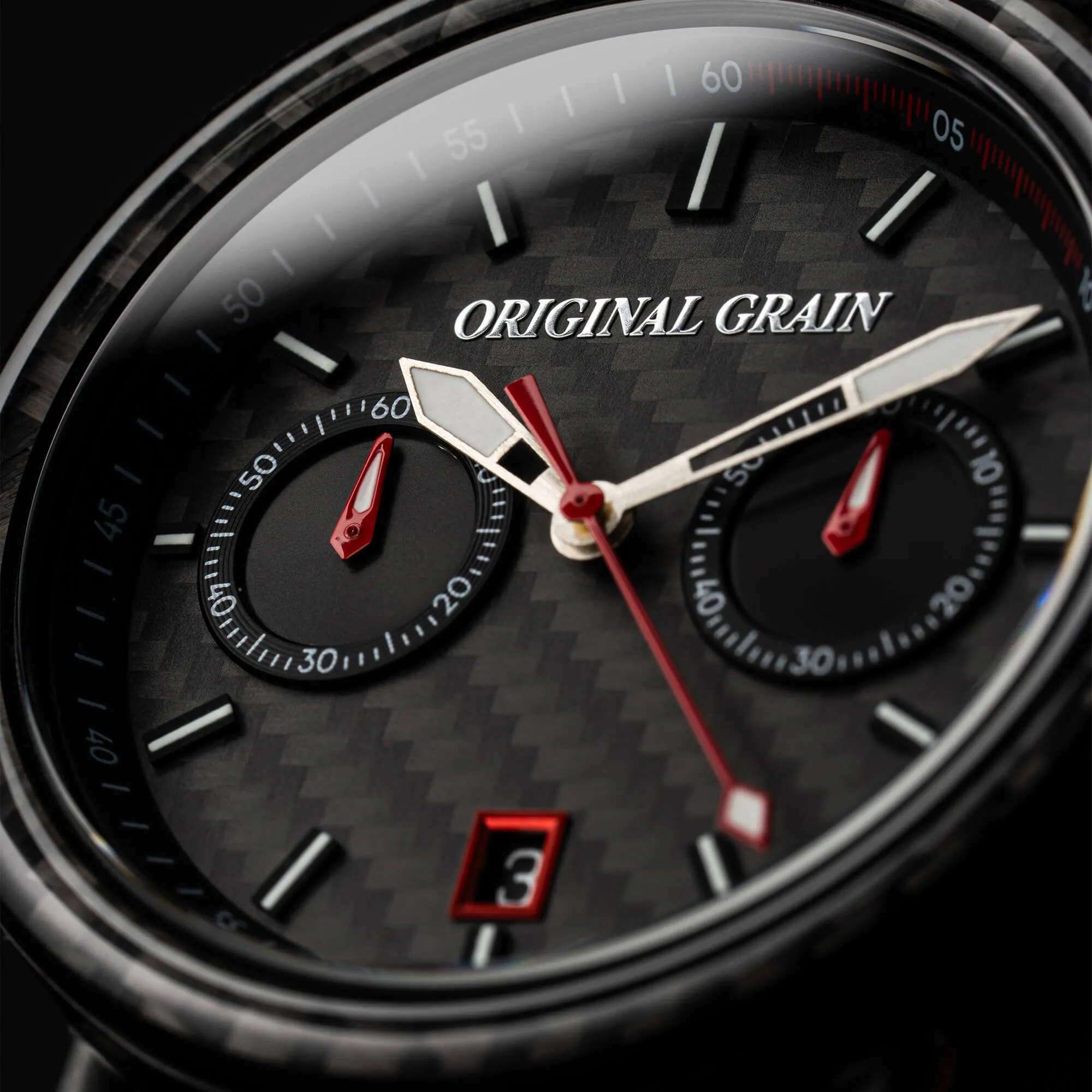 Carbon Fiber Black Chrono 44mm sold by Original Grain product image thumbnail 5
