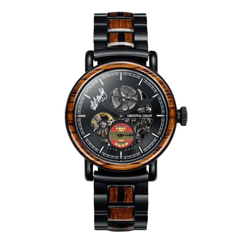 Palmwood Tuff Gong Skeleton 40mm sold by Original Grain